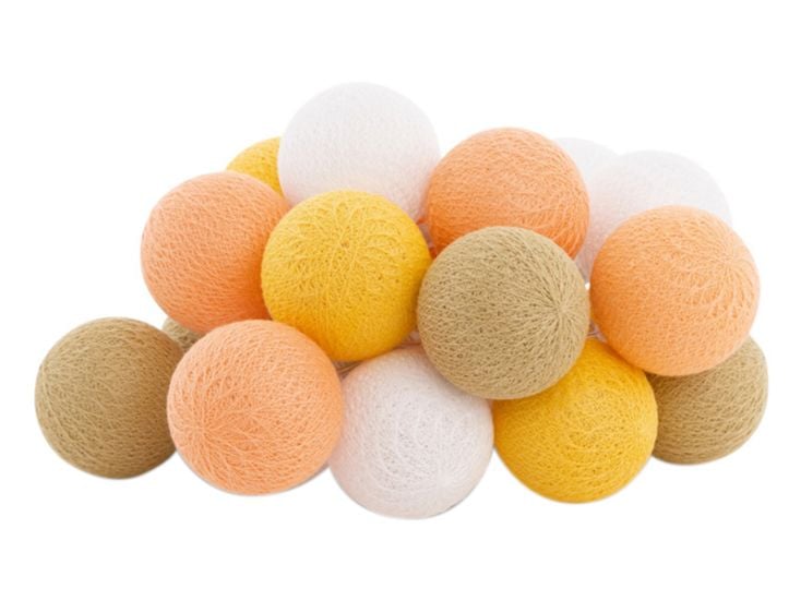 Cotton Ball Lights Outdoor extension kit lichtslinger - Naranja