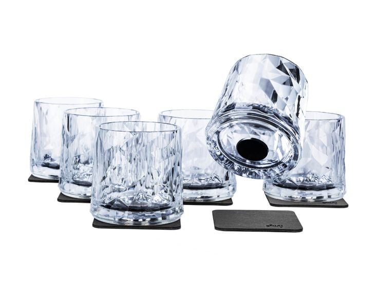 Silwy Tumbler Magnetische plastic glazen - set van 6