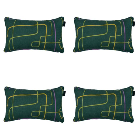 Madison Joah green Sierkussen - Set van 4
