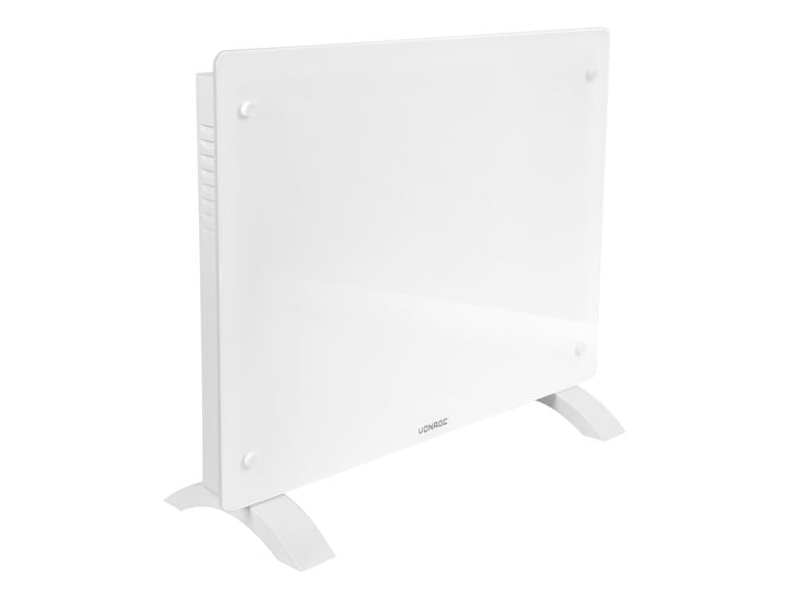 Vonroc 1500 watt convector kachel met glazen paneel - White