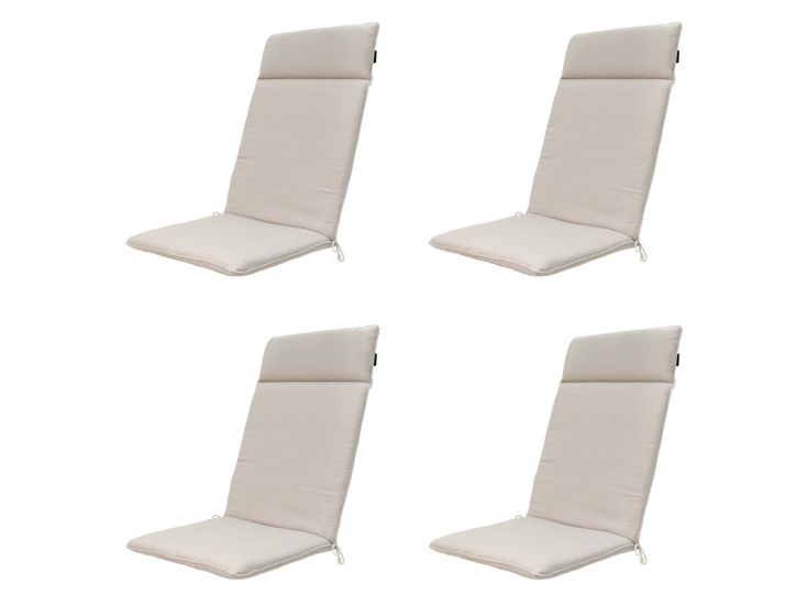 Madison Napels taupe Tuinstoelkussen - Set van 4