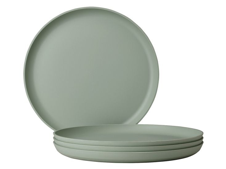 Mepal Silueta 260 mm set van 4 platte borden - Green