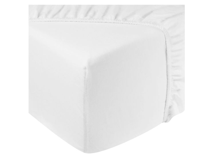 DoubleDry Jersey 90 x 200 cm hoeslaken - White