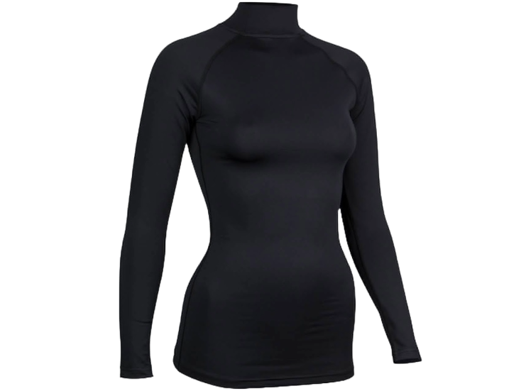 Avento Base Layer kange mouw dames shirt - zwart/zilver