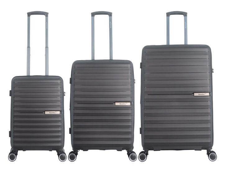 Saxoline Blue Resort 55/65/74 cm Reiskofferset - Anthracite