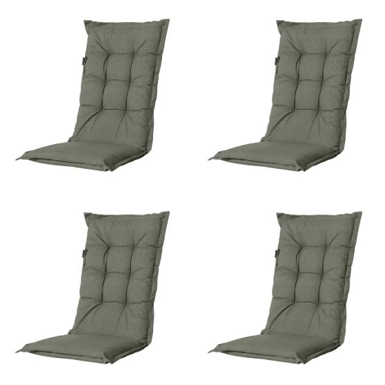 Madison Manchester green Tuinstoelkussen - Set van 4
