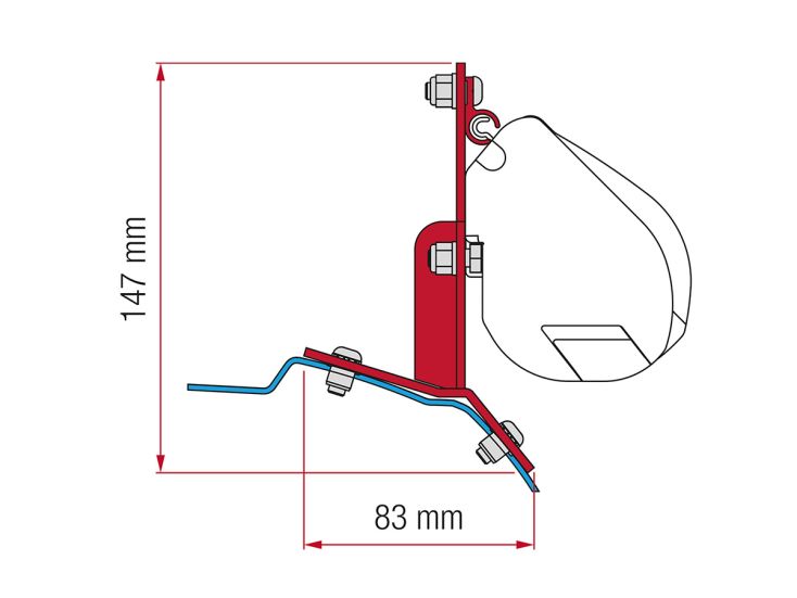 Fiamma F35 adapter Ford Custom