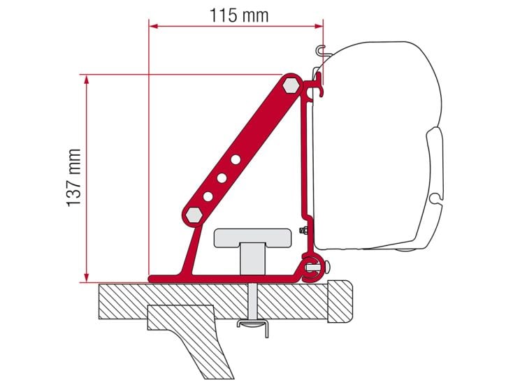 Fiamma F45/F43/F35 adapter Auto