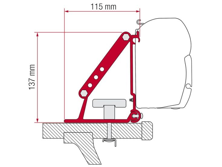 Fiamma F45/F35 adapter Auto