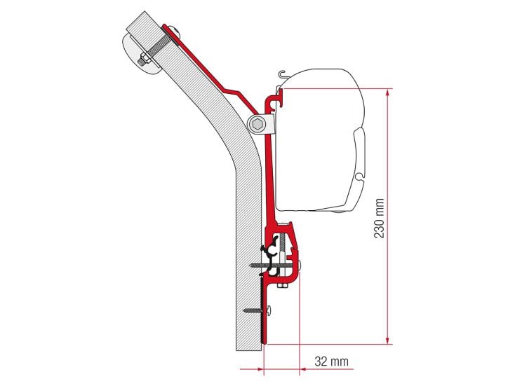 Fiamma F45 adapter Eriba Touring