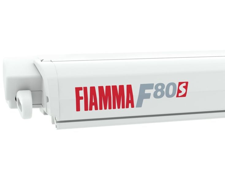 Fiamma F80s Polar White 340 Royal Blue cassetteluifel