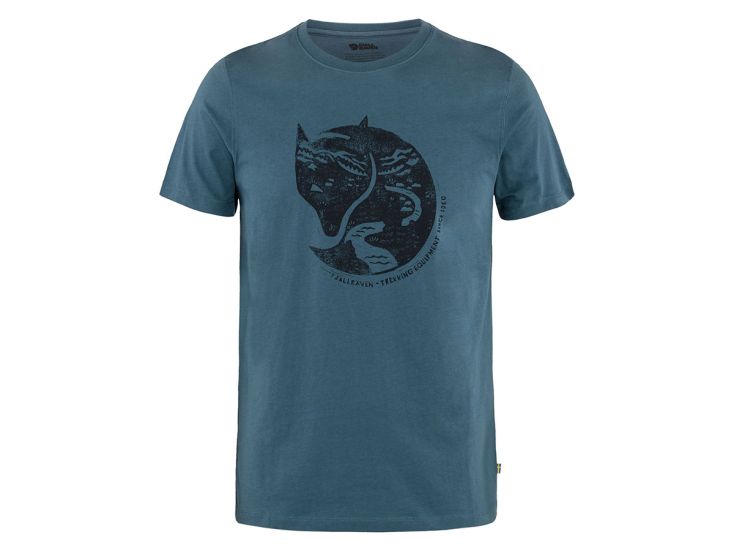 Fjällräven Arctic Fox Indigo Blue heren T-shirt