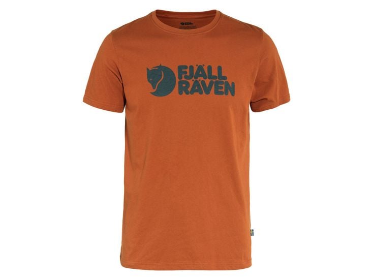 Fjällräven Logo Terracotta Brown heren T-shirt