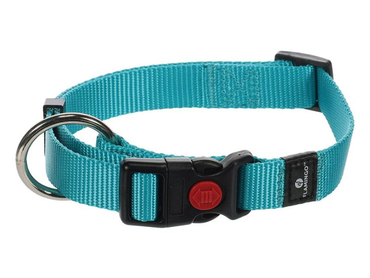Flamingo Ziggi Turquoise halsband - XXS