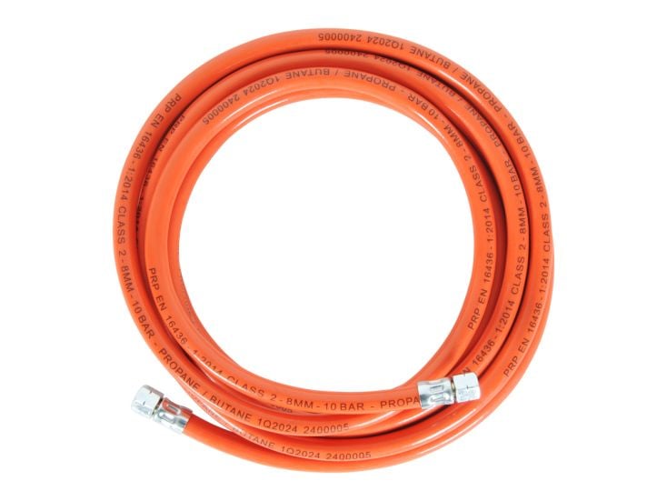 Obelink gasslang 1/4" links - 5 m