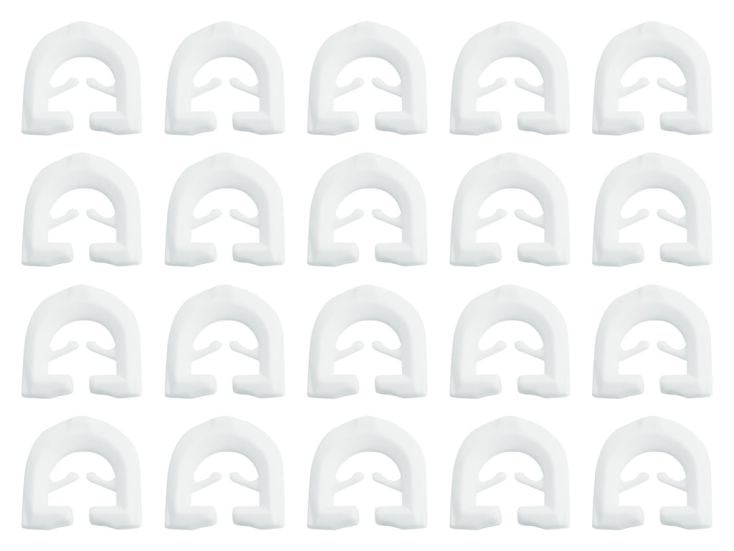 Plat model gordijnrunners - 20 stuks