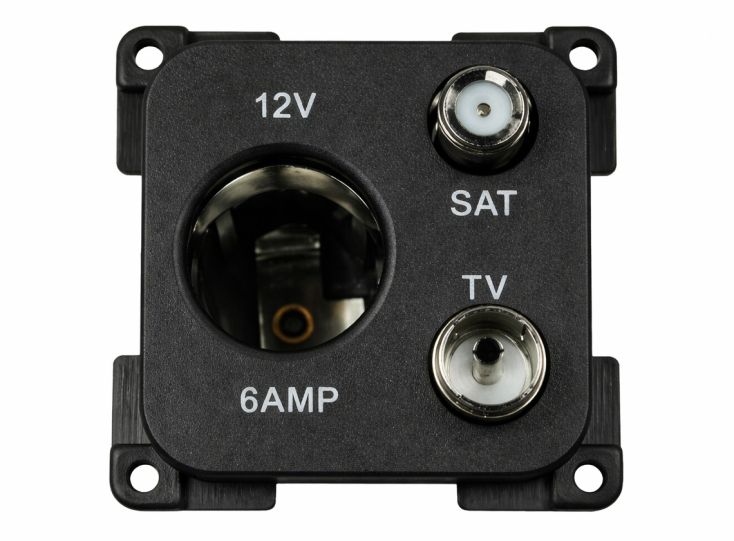 HABA 12V contactdoos met antenne en satelliet aansluiting