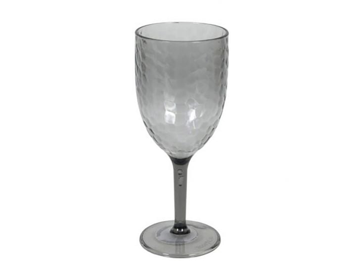 Transparant grijs Ø8 cm wijnglas