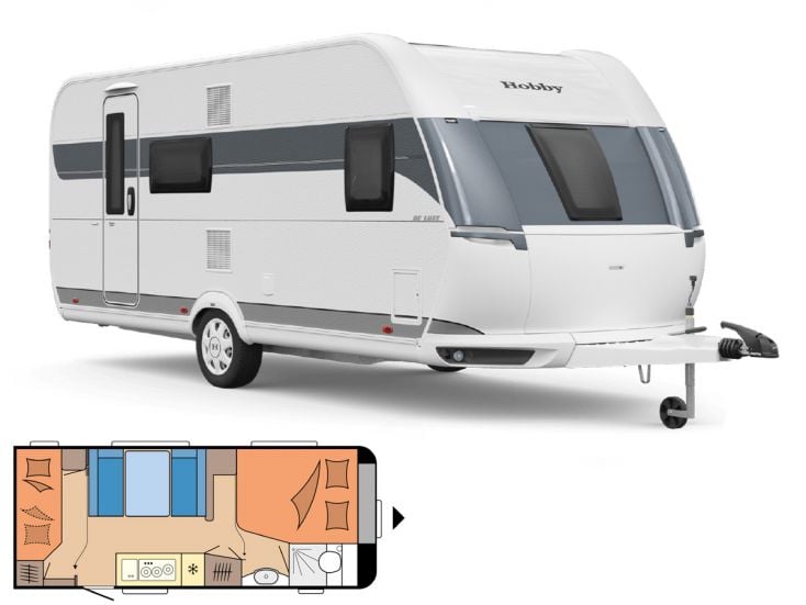 Hobby De Luxe 560 KMFe caravan