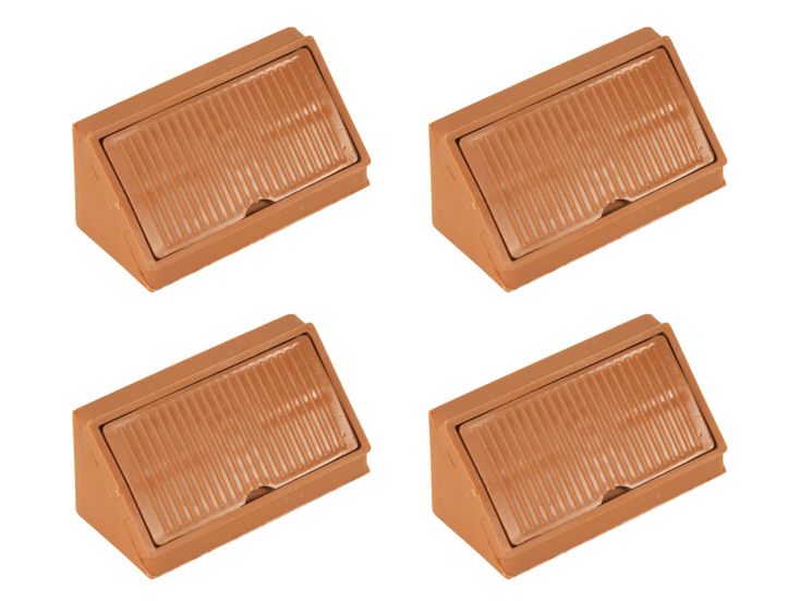 Hoekverbinders met afdekkap - Beige