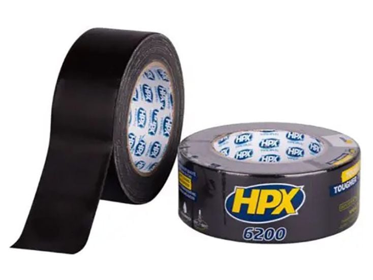 HPX 48mm x 50mm zwart 6200 pantsertape