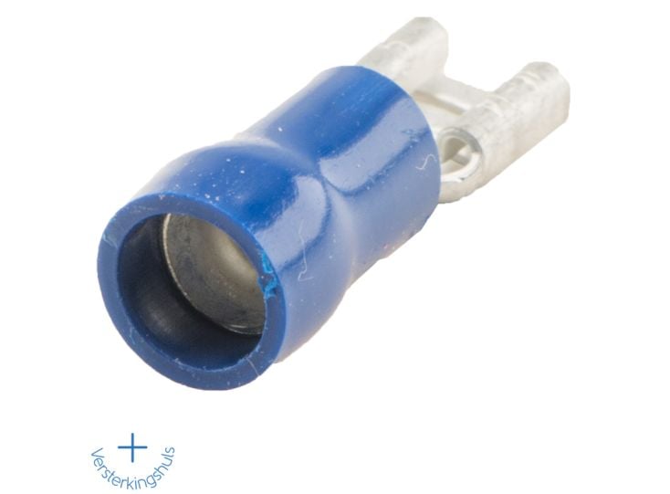Kabelschoen 4,8 x 0,5 mm (10 stuks) - blue