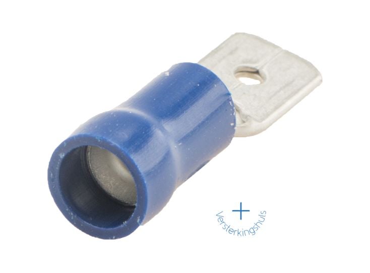 Kabelschoen 6,3 x 0,8 mm (10 stuks) - blue