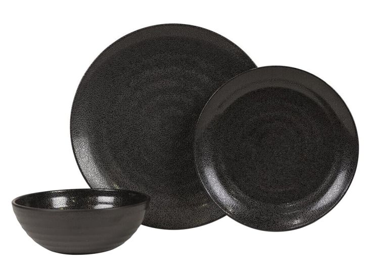 Kampa Ebony Cobble 12-delig serviesset
