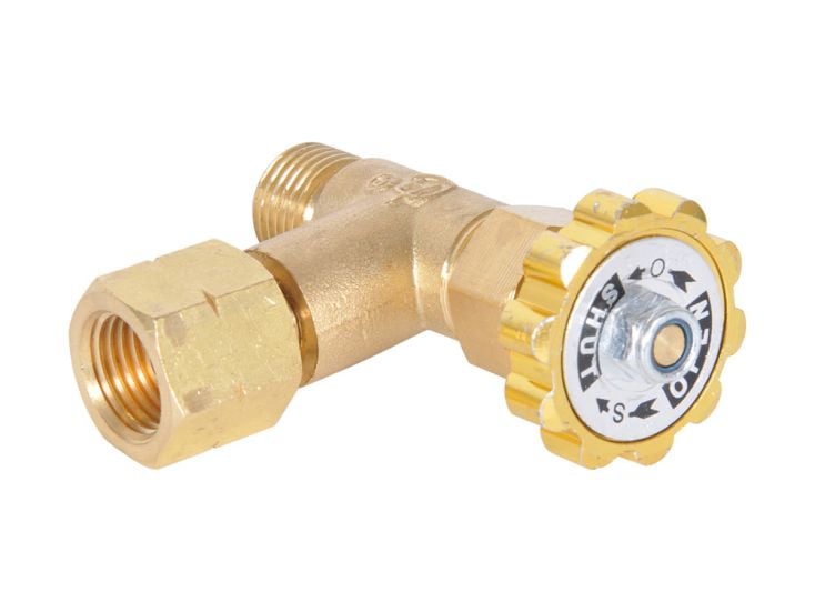 Obelink 1/4" links 1-weg kraan