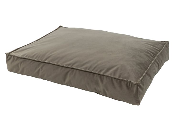 Madison Small Lounge Velours taupe hondenkussen
