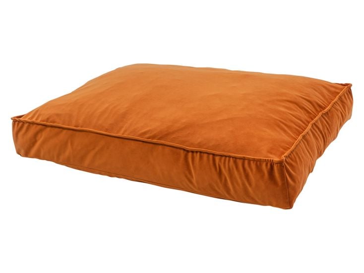 Madison Small Lounge Velours orange hondenkussen