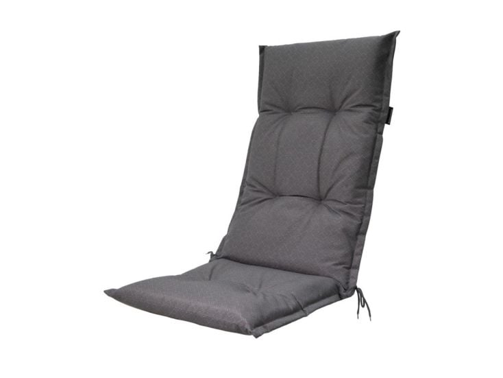 Madison Check Grey hoge rug tuinkussen
