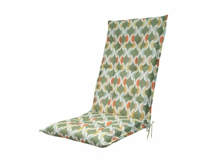 Madison Trivia Green hoge rug outdoor tuinkussen