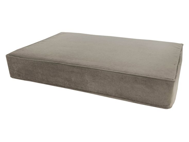 Madison Small Velours taupe orthopedisch hondenkussen