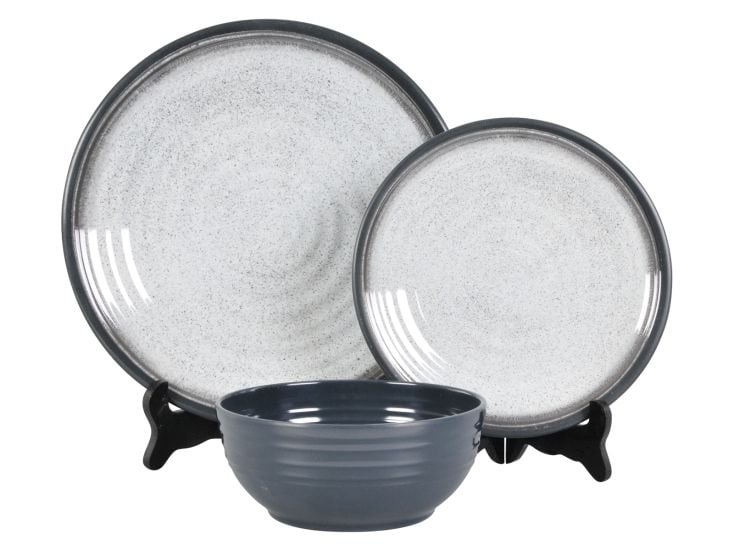 Flamefield Granite Grey serviesset - 12-delig