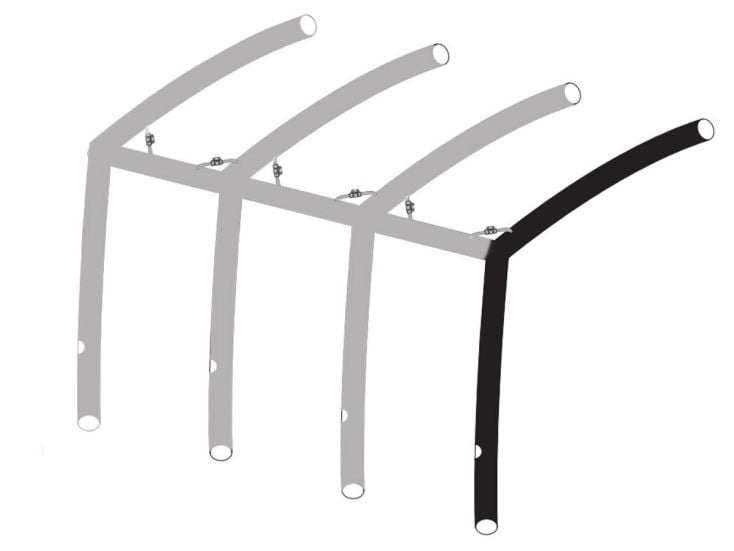 Obelink Monaco/Ambassador 320/380/420 Easy Air Connected hoofd airtube rechts new