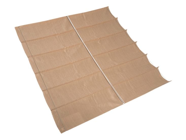 NC Outdoor 2,9 x 3,0 harmonica schaduwdoek - Zand