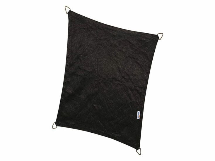 Platinum Coolfit 3x5m rechthoekig schaduwdoek - Zwart