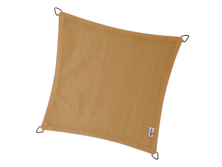 Platinum Coolfit 3,6 x 3,6m vierkant schaduwdoek - Zand