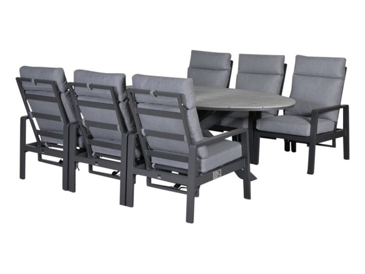 Outdoor Feelings Nice Edson 220 XL diningset - Grey Teak