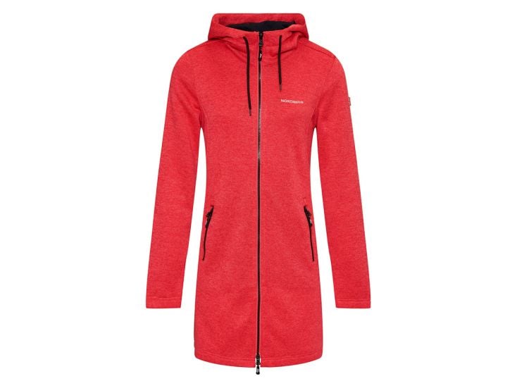 Nordberg Ada Red Melange dames fleecevest