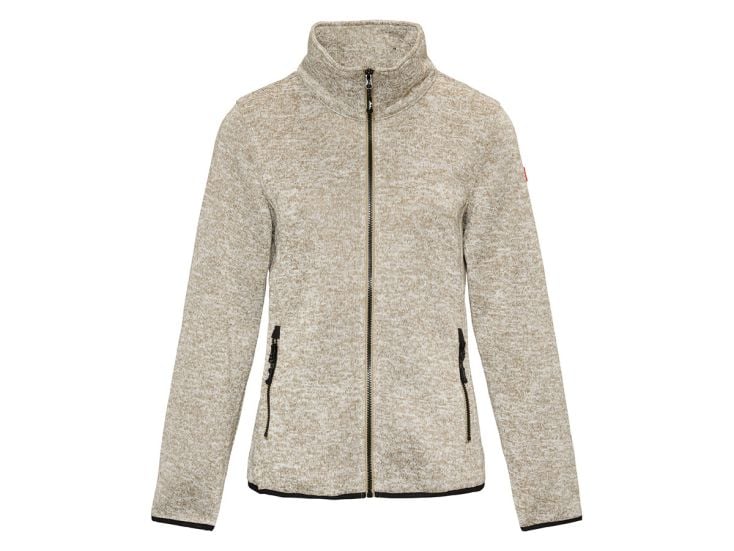 Nordberg Andrea Taupe Melange dames fleecevest