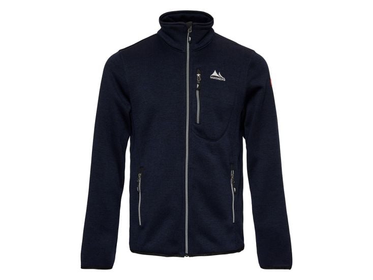 Nordberg Benjamin Navy Melange heren fleecevest