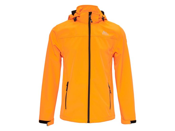Nordberg Eldgrim Bright Orange heren softshell jas
