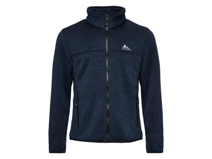 Nordberg Fred Navy Melange heren fleecevest