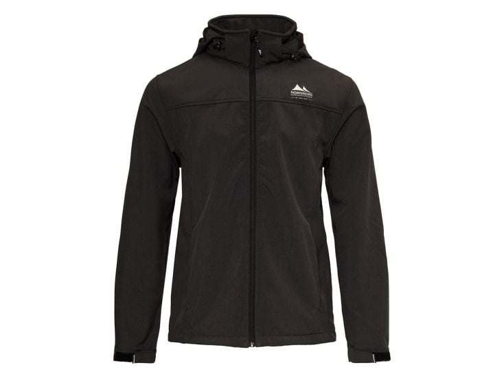 Nordberg Kjeld Black Melange heren softshell jas