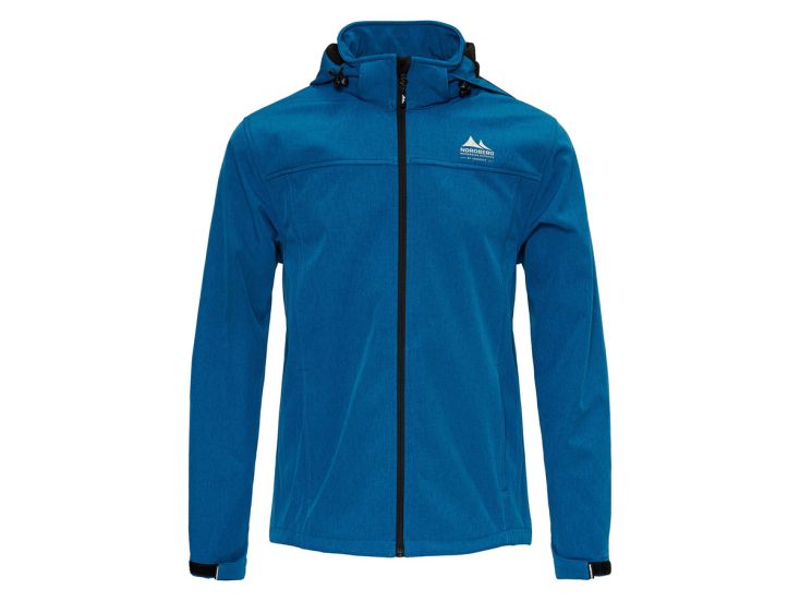 Nordberg Kjeld Petrol Melange heren softshell jas