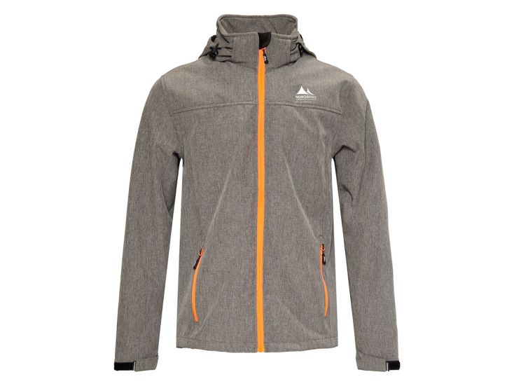 Nordberg Mats Grey Melange heren softshell jas
