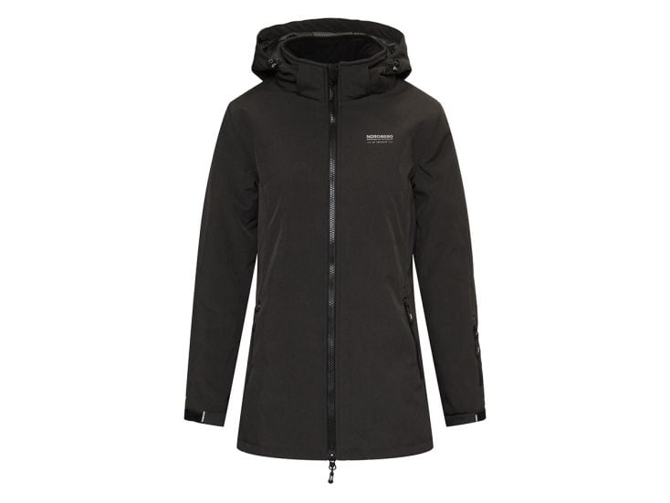Nordberg Olla Black Melange dames softshell jas