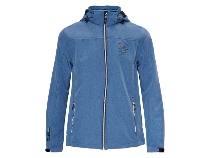 Nordberg Trond Light Blue Melange heren softshell jas